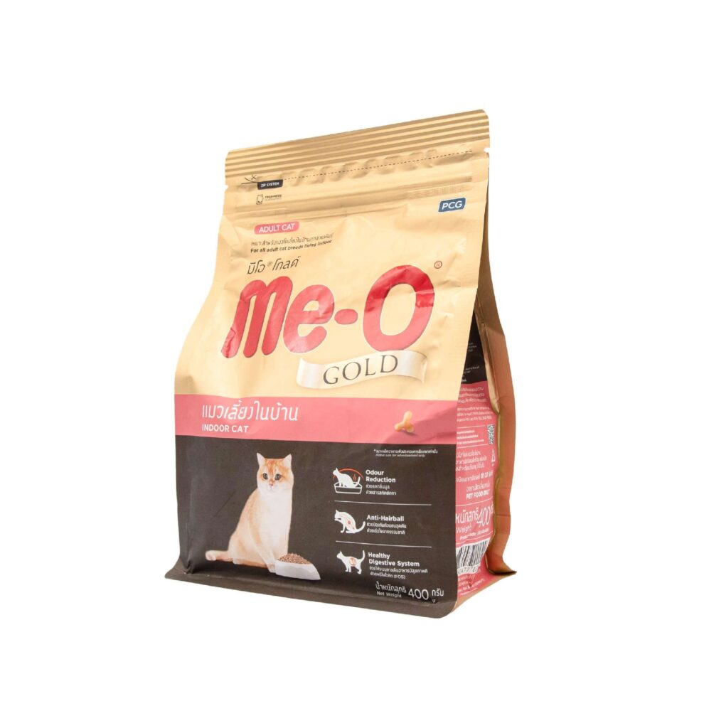 Me-O Gold Indoor Cat แมวเลี้ยงในบ้าน