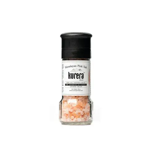 Kurera Coarse Grain Himalayan Pink Salt with Grinder