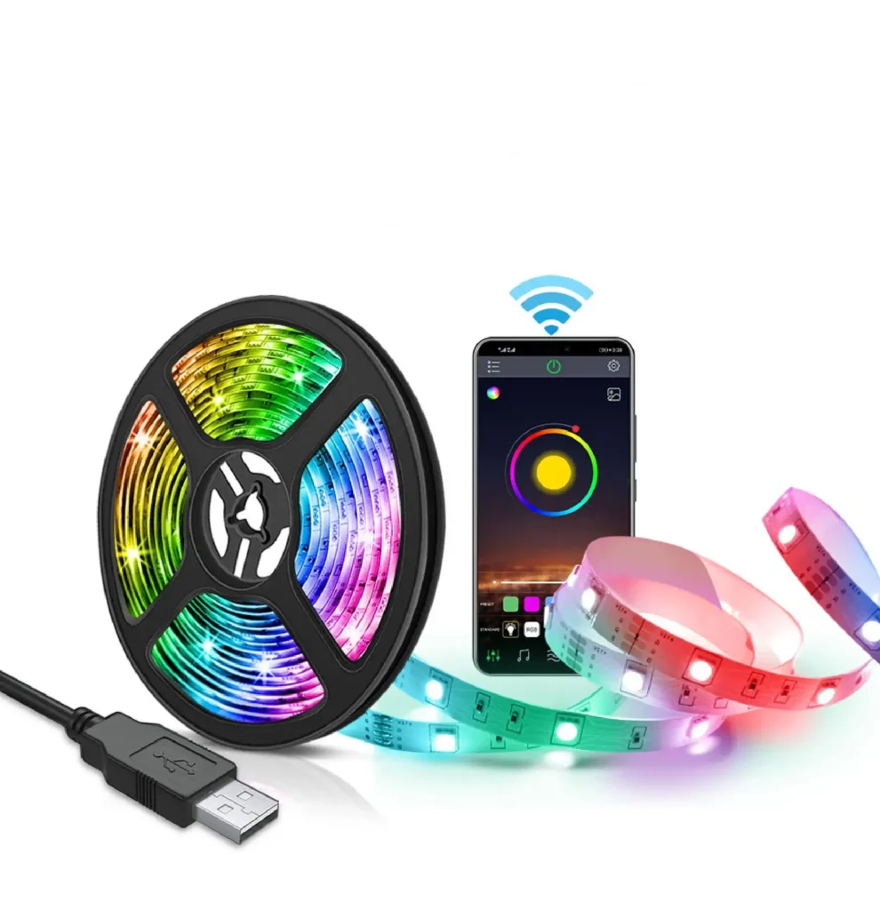 RGB Color Light - ไฟเส้น led RGB แถบไฟตกแต่ง LED USB 5050