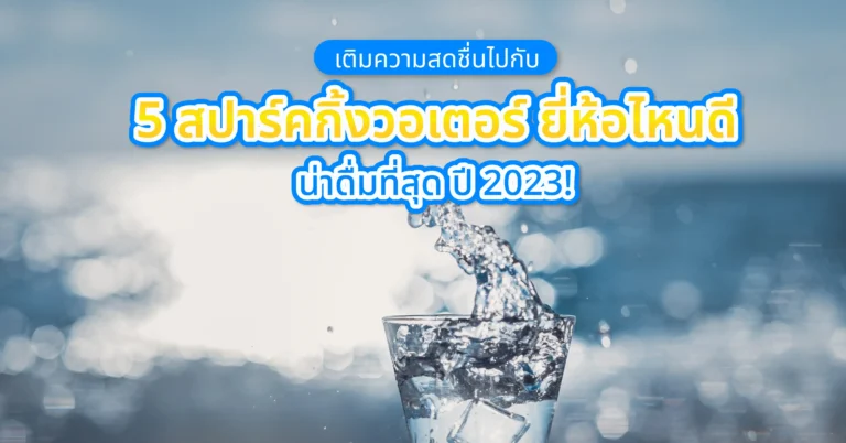 เติมความสดชื่นไปกับ 5 สปาร์คกิ้งวอเตอร์ ยี่ห้อไหนดี น่าดื่มที่สุด ปี 2023!