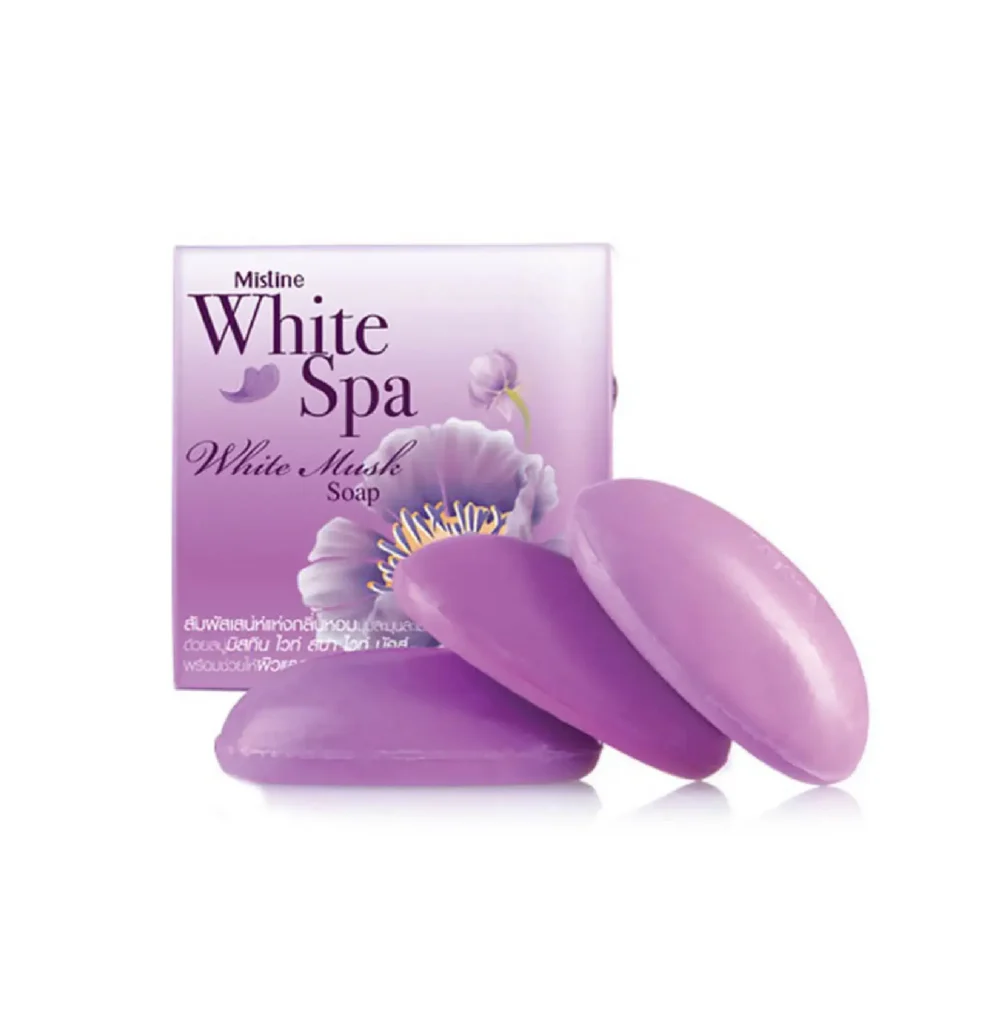 Mistine white spa white musk soap 70g.