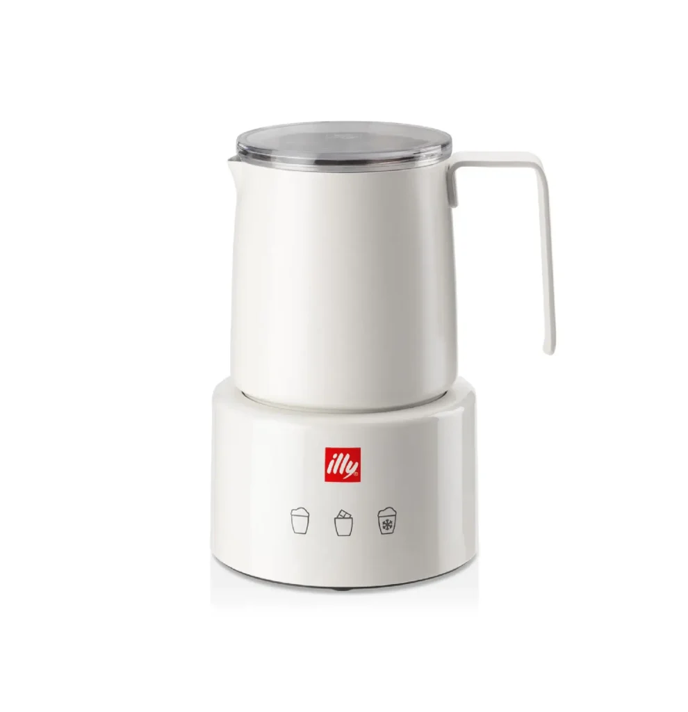 ILLY INDUCTION MILK FROTHER WHITE-STEEL