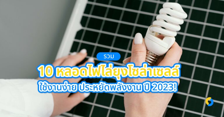 รวม 10 หลอดไฟไล่ยุงโซล่าเซลล์ ใช้งานง่าย ประหยัดพลังงาน ปี 2023!